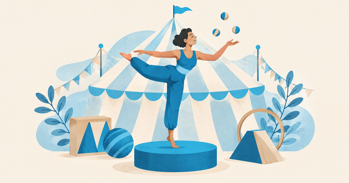 Illustration d’un budget de projet de cirque avec artistes, agrès, chapiteau, technique et postes de financement