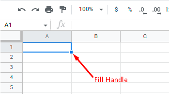 How to autofill in Google Sheets with Fill Handle