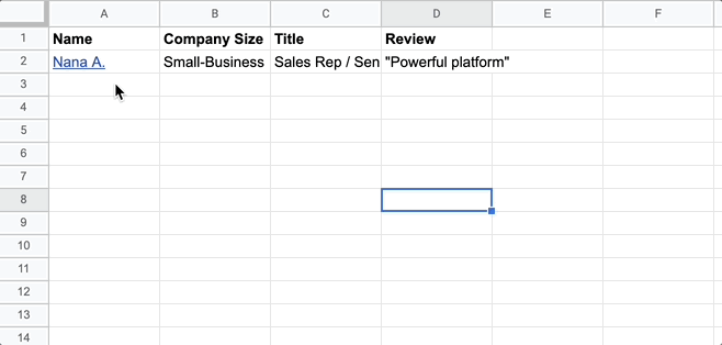 How to autofill Google Sheets with Magical - method 3: step 3