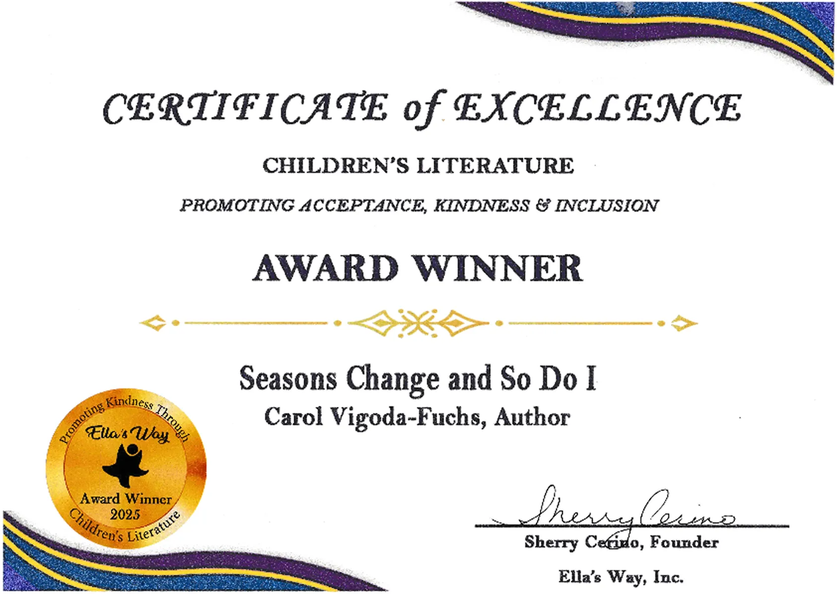 ella's way certificate