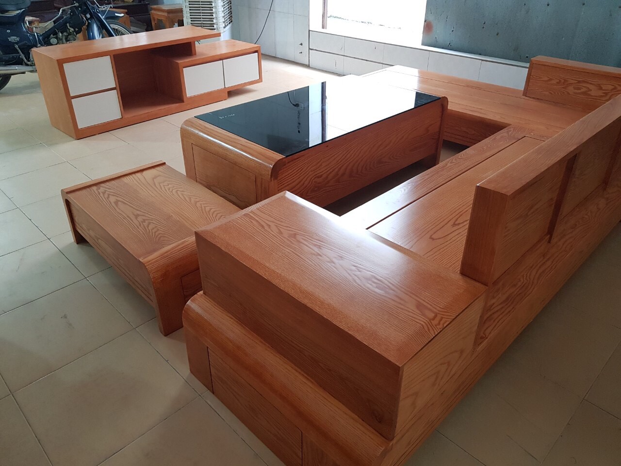 sofa gỗ sồi giá rẻ