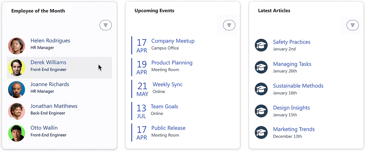 Filter SharePoint data