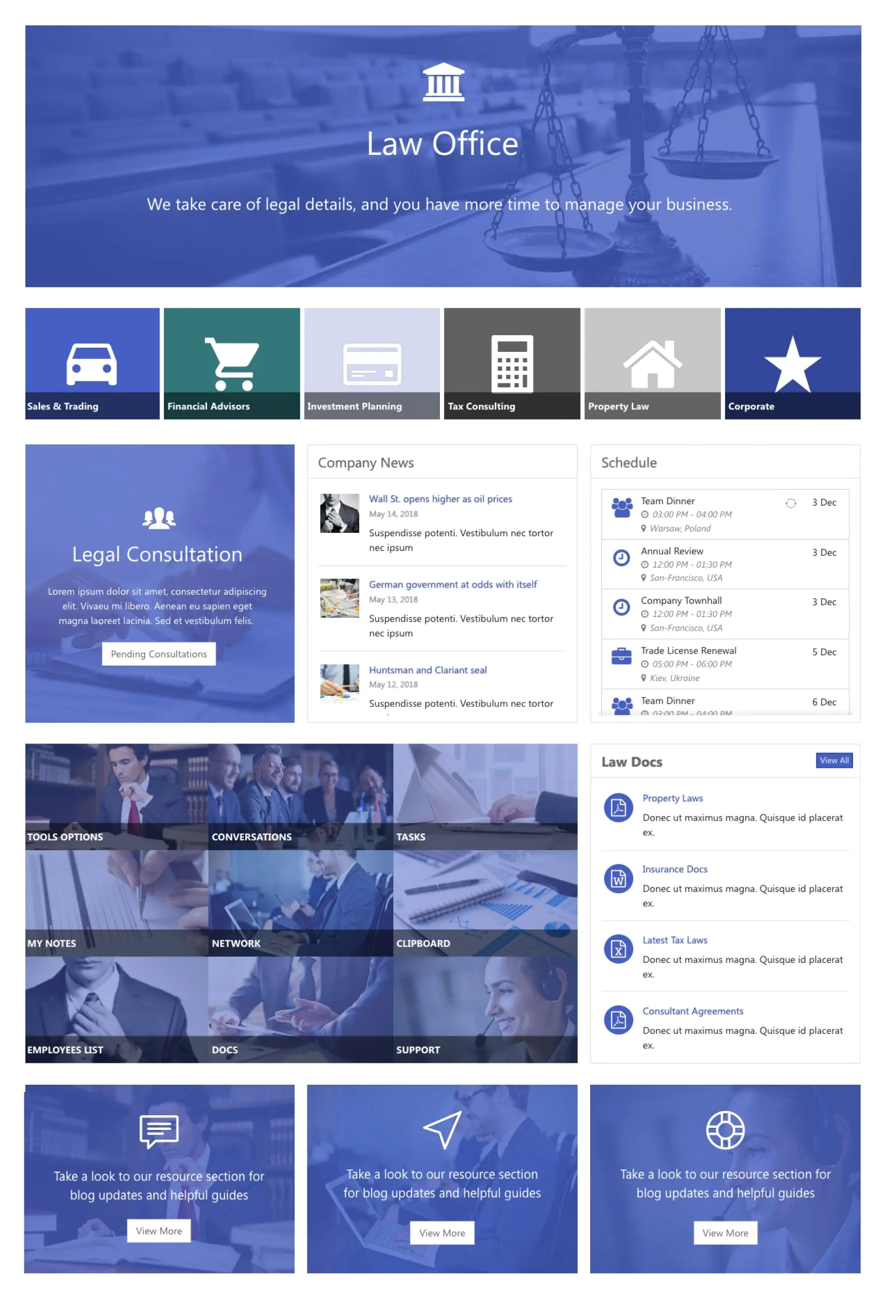 Preview of Social Collaboration Platform SharePoint Template