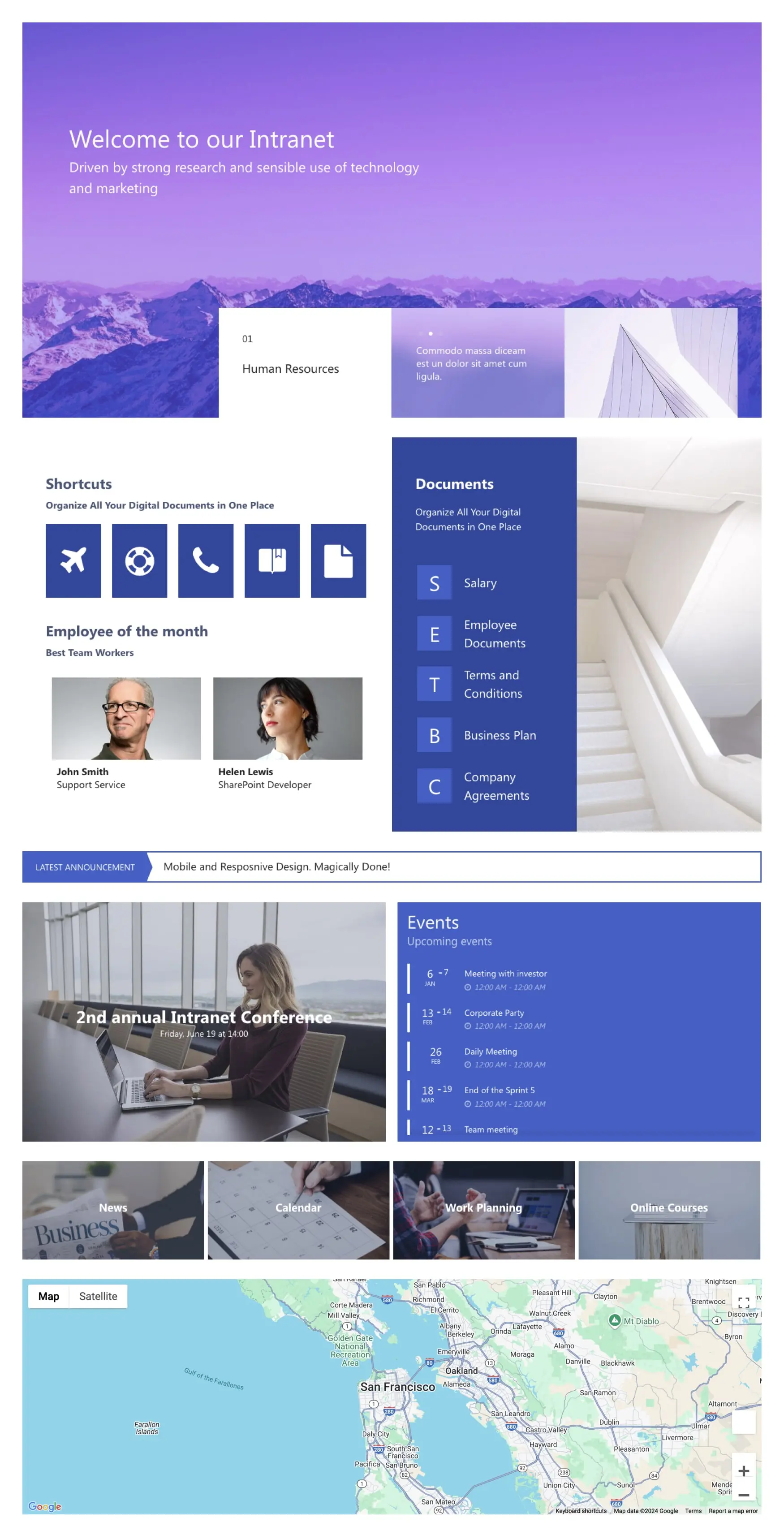 Homepage Intranet