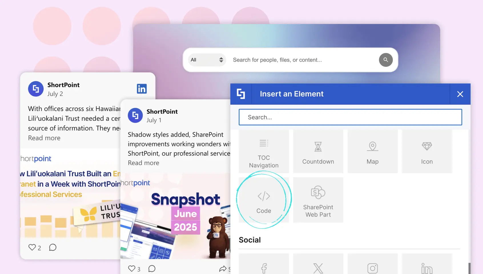 Don't Lose Search When Hiding SharePoint Headers