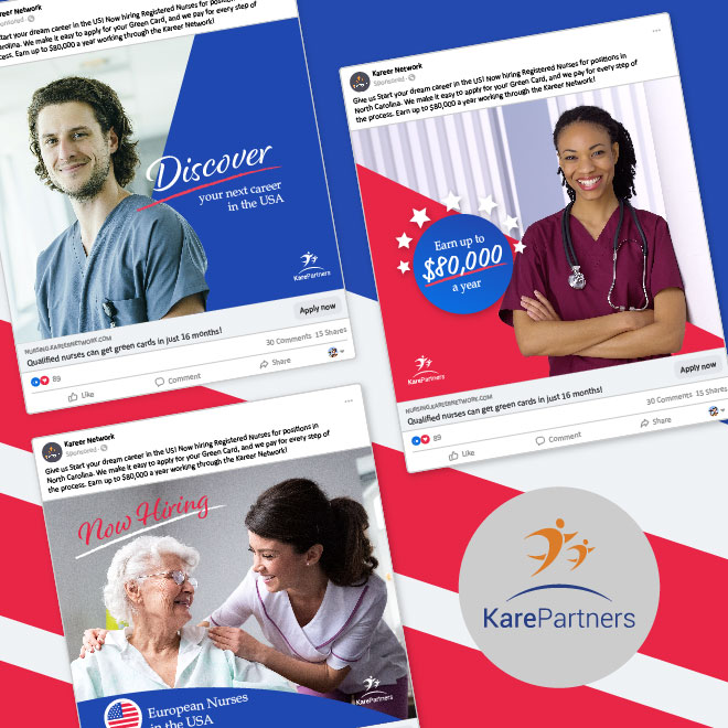 Social Design that Converts for Kare Partners Recruiting