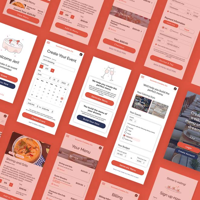 An App that Simplifies Wedding Catering - UX Case Study