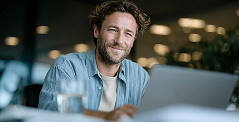 Smiling man