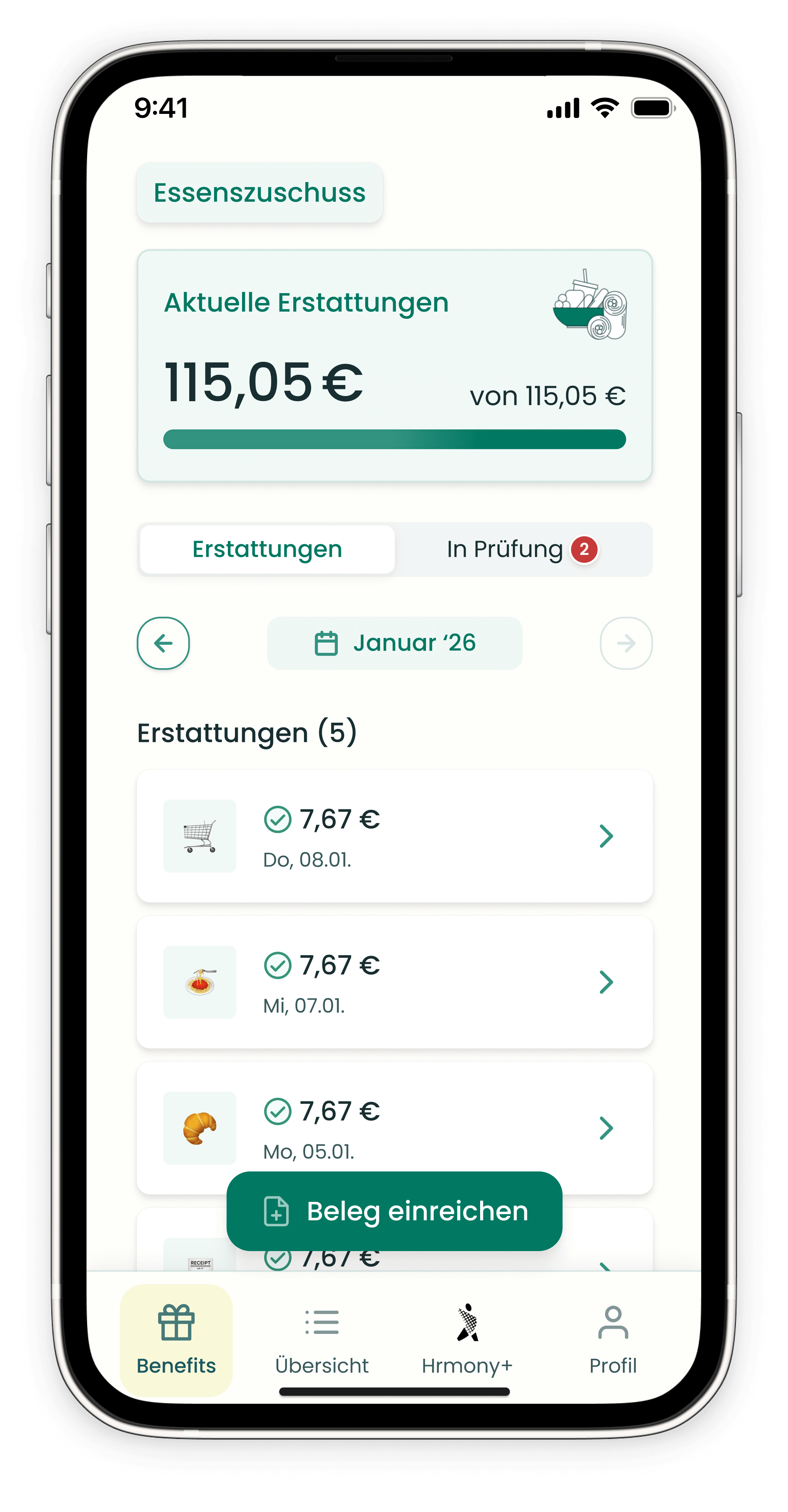 Hrmony App Pruefung