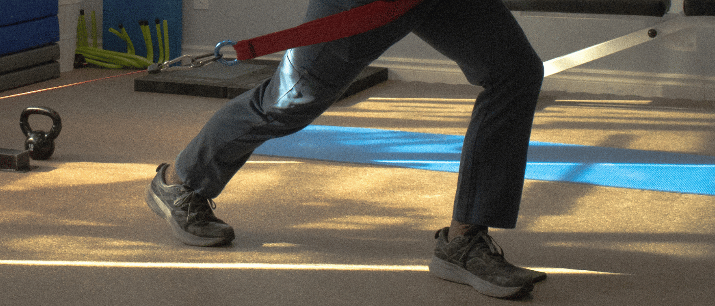 Lunge Position for an athlete doing exercise