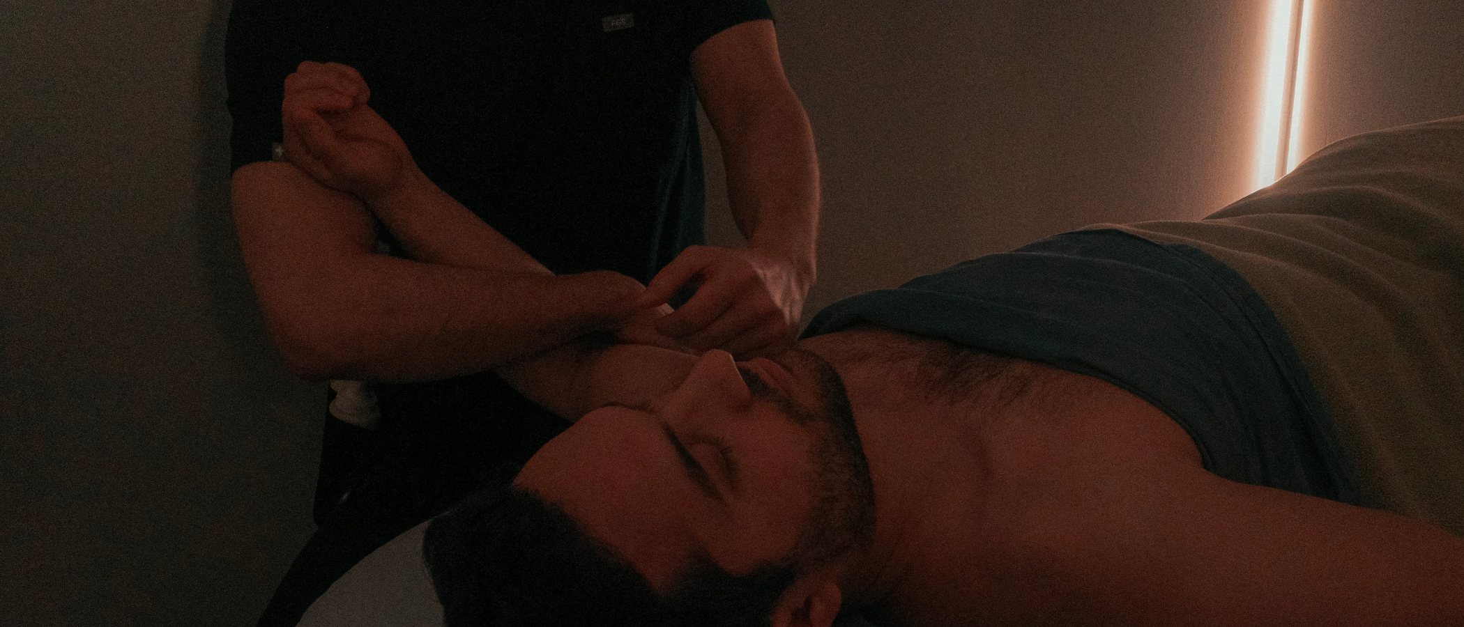 Patient getting a massage