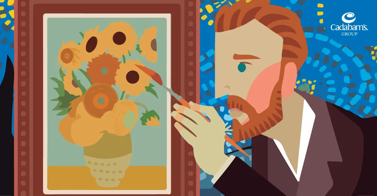 Van Gogh painting while dealing with bipolar disorder. 