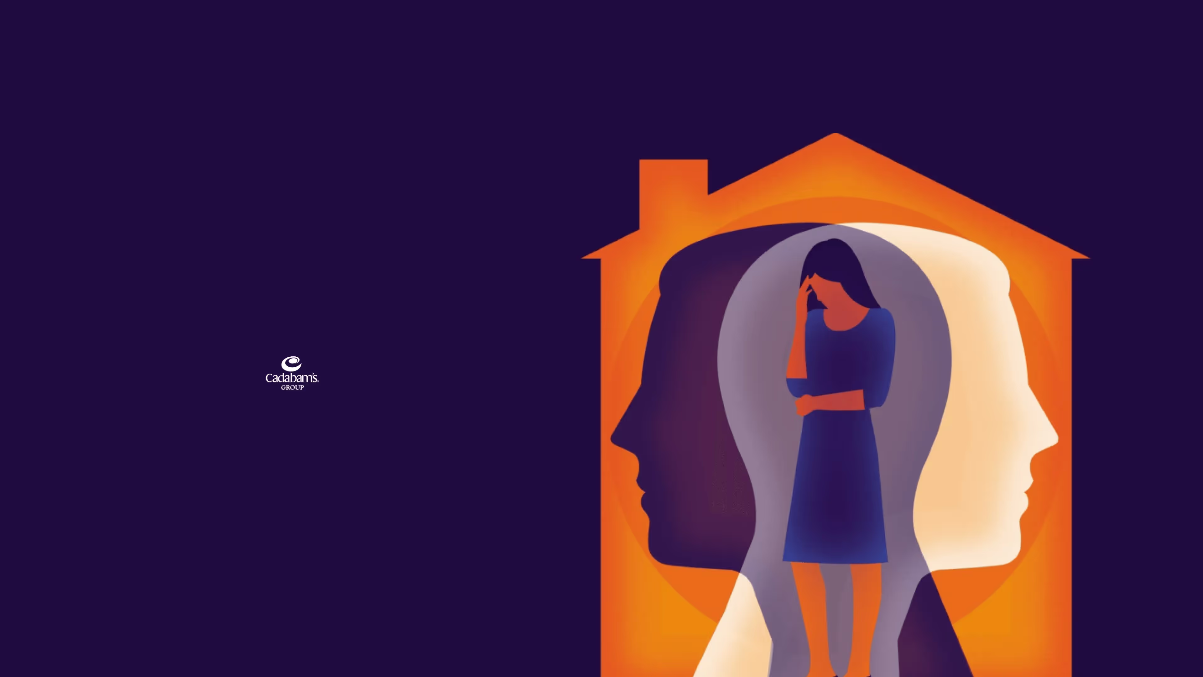 A lady taking care of a man suffering from bipolar disorder. 