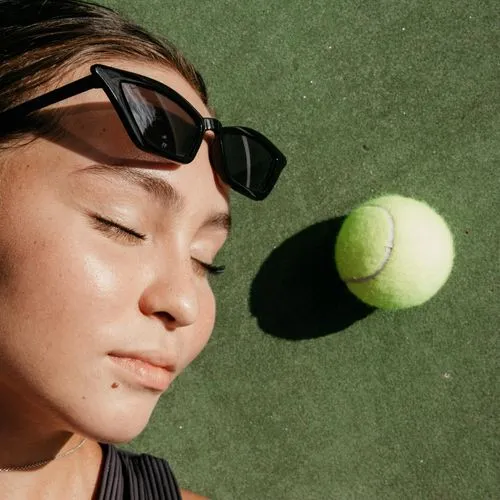 Tennisschläger mit Bespannung