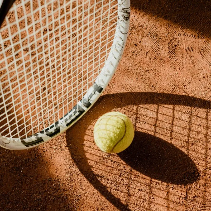 Tennisplatz von oben