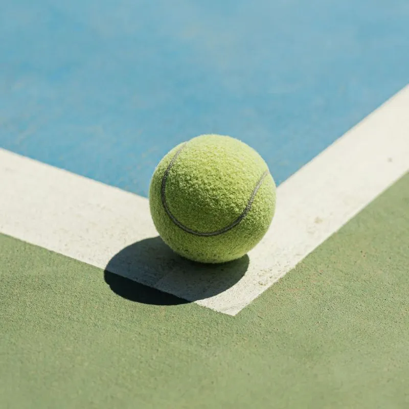 Tennisball auf dem Platz