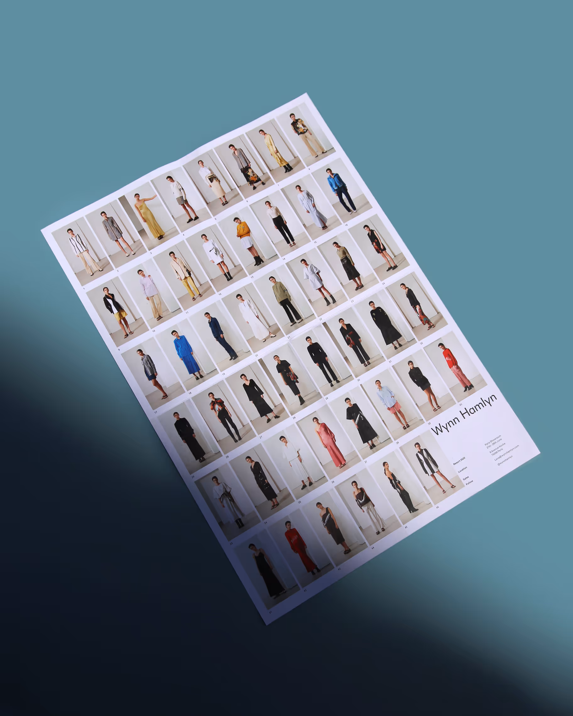 Wynn Hamlyn fashion collection poster design by Blink, Auckland