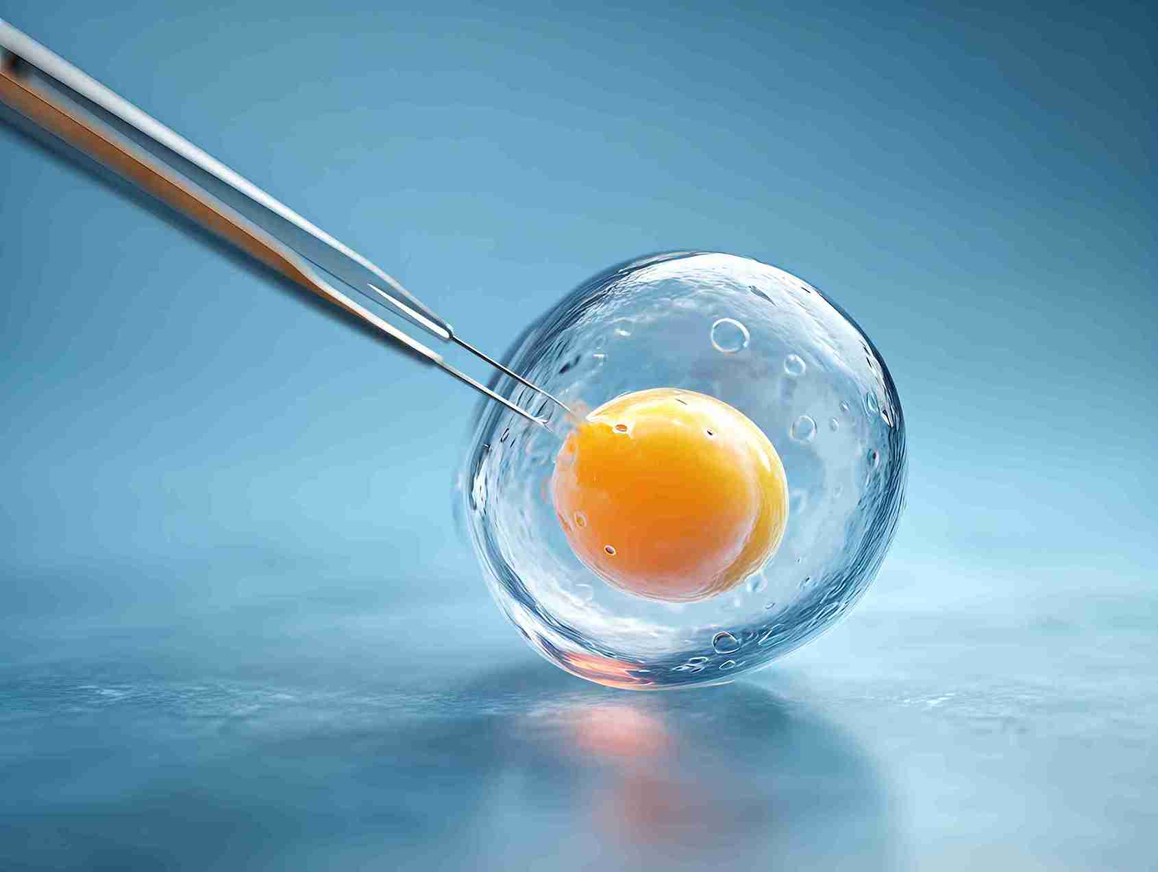 Eggs and embryos are frozen