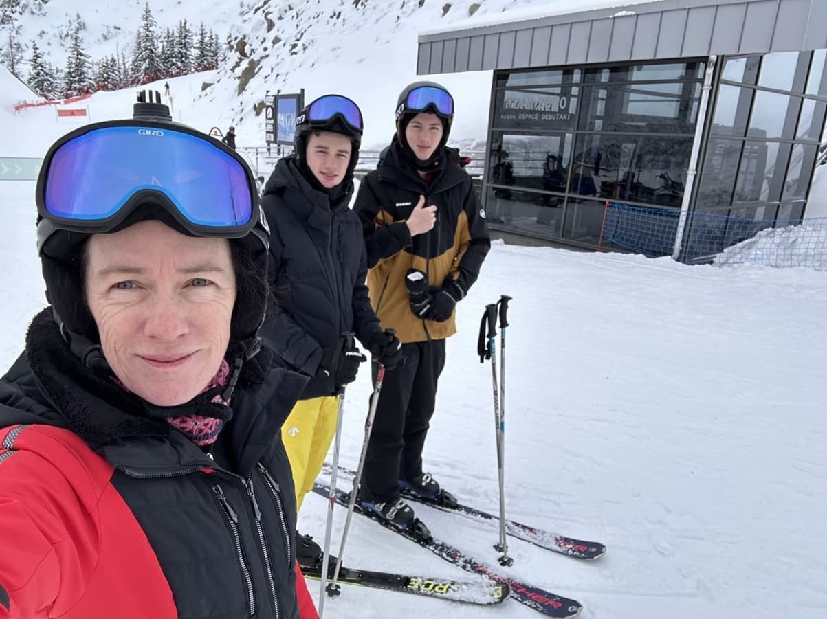Group of people skiing