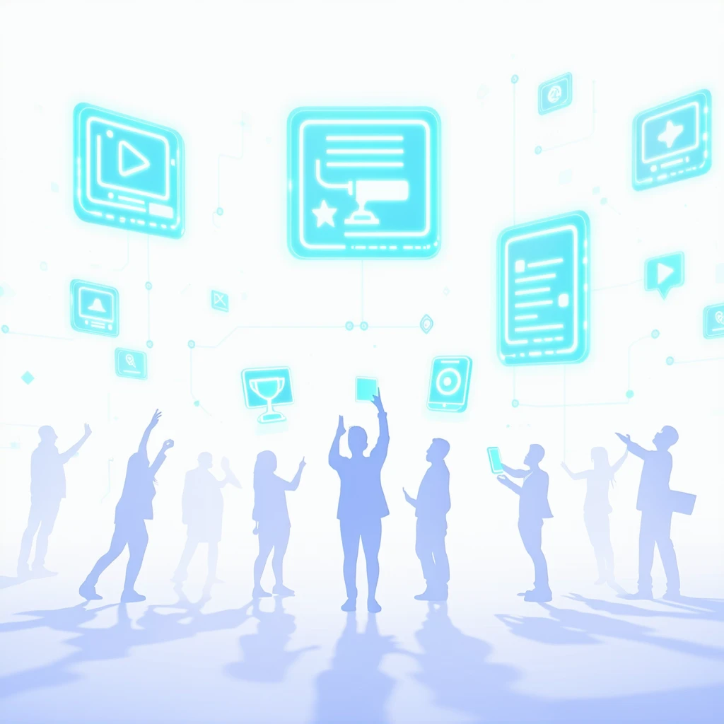 Image for Digital reward workspace with holographic certificates