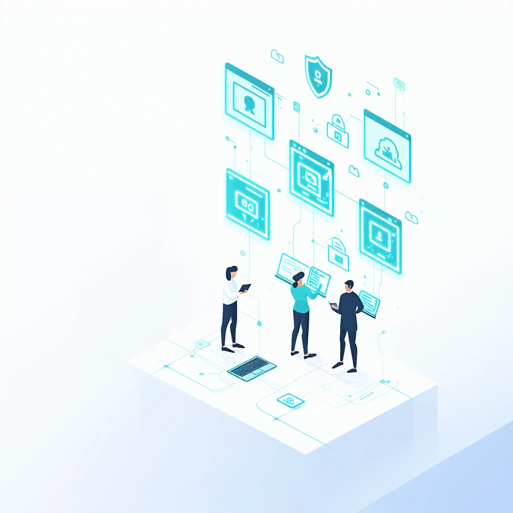 Image for Learning platform office collaboration scene