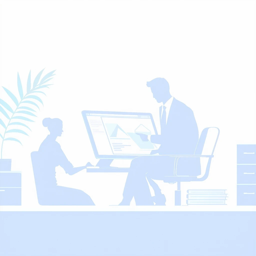 Image for Employee meeting discussing verification letter procedures