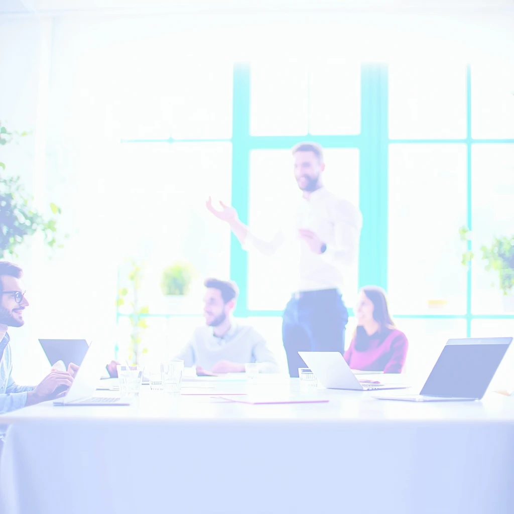 Image for Diverse workers conducting employee satisfaction survey