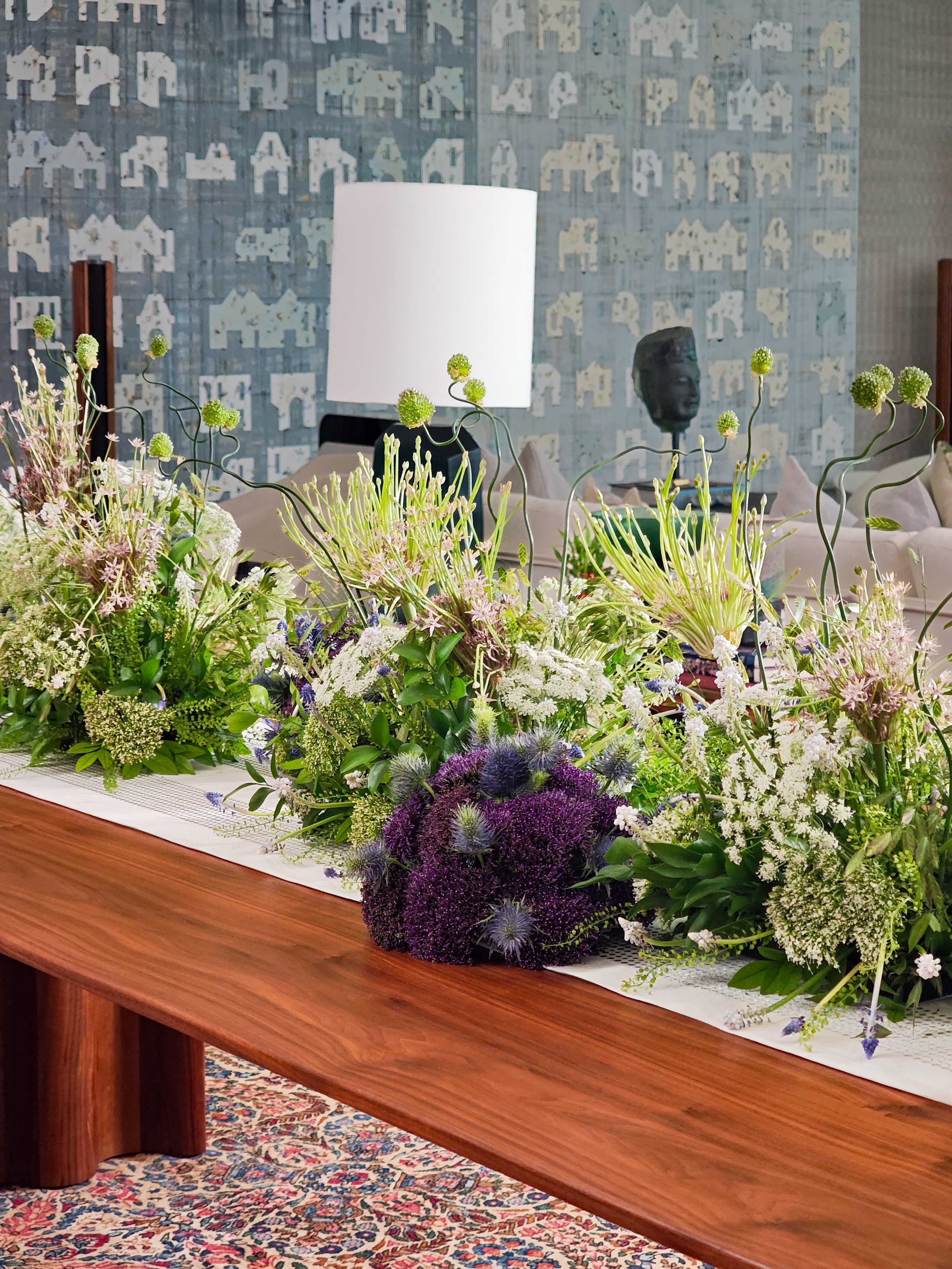 Evening tablescape detail, Saritha Handa residence
