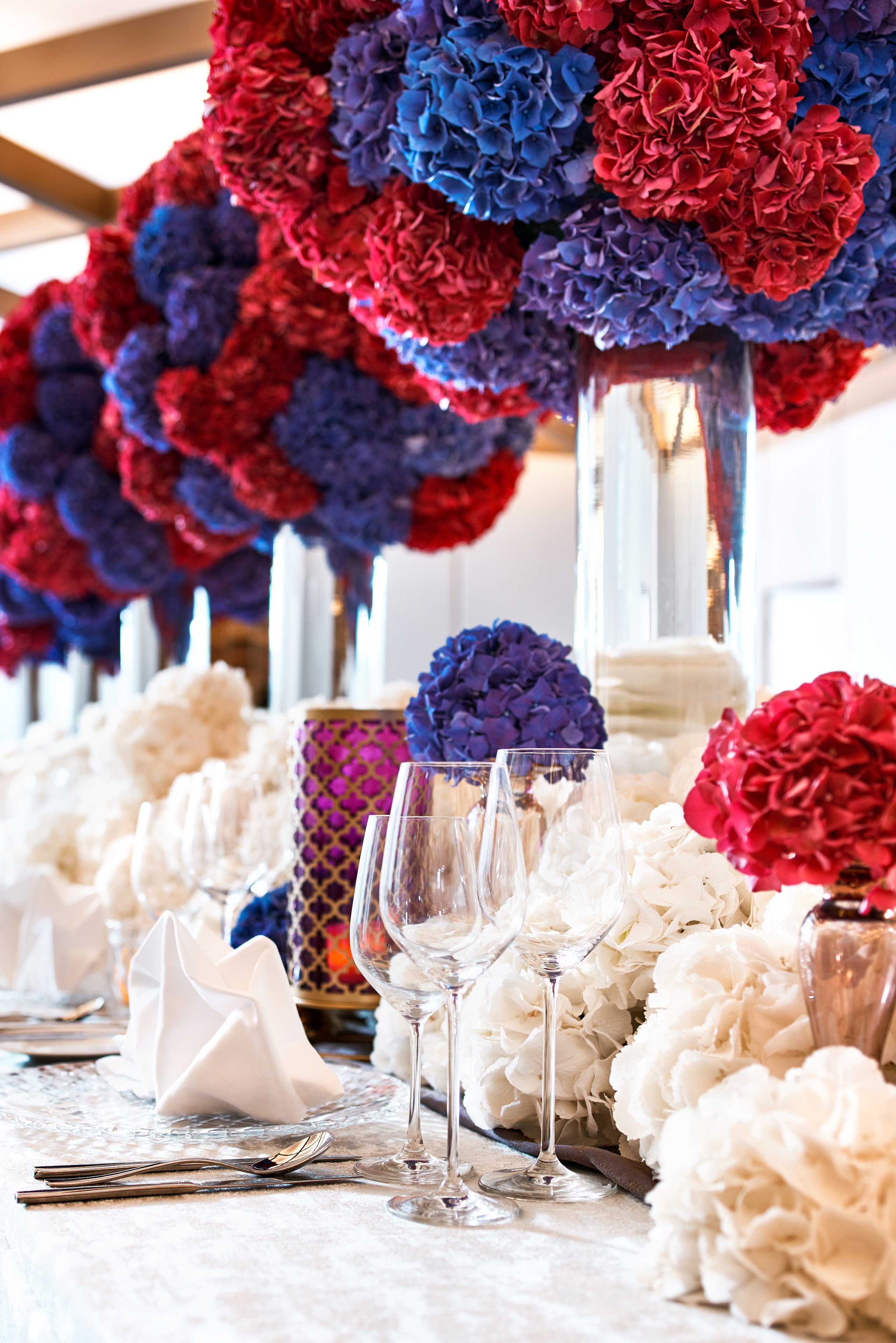 Floral installation at Four Seasons