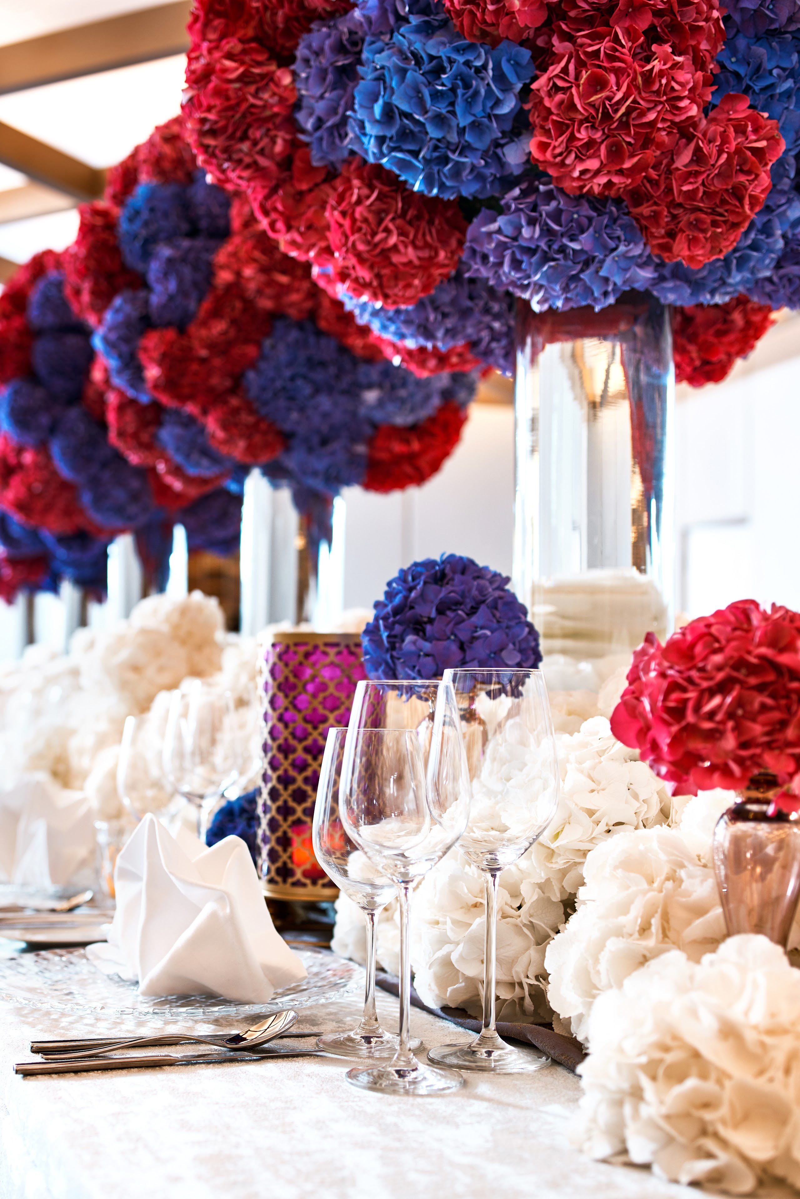 Floral installation at Four Seasons