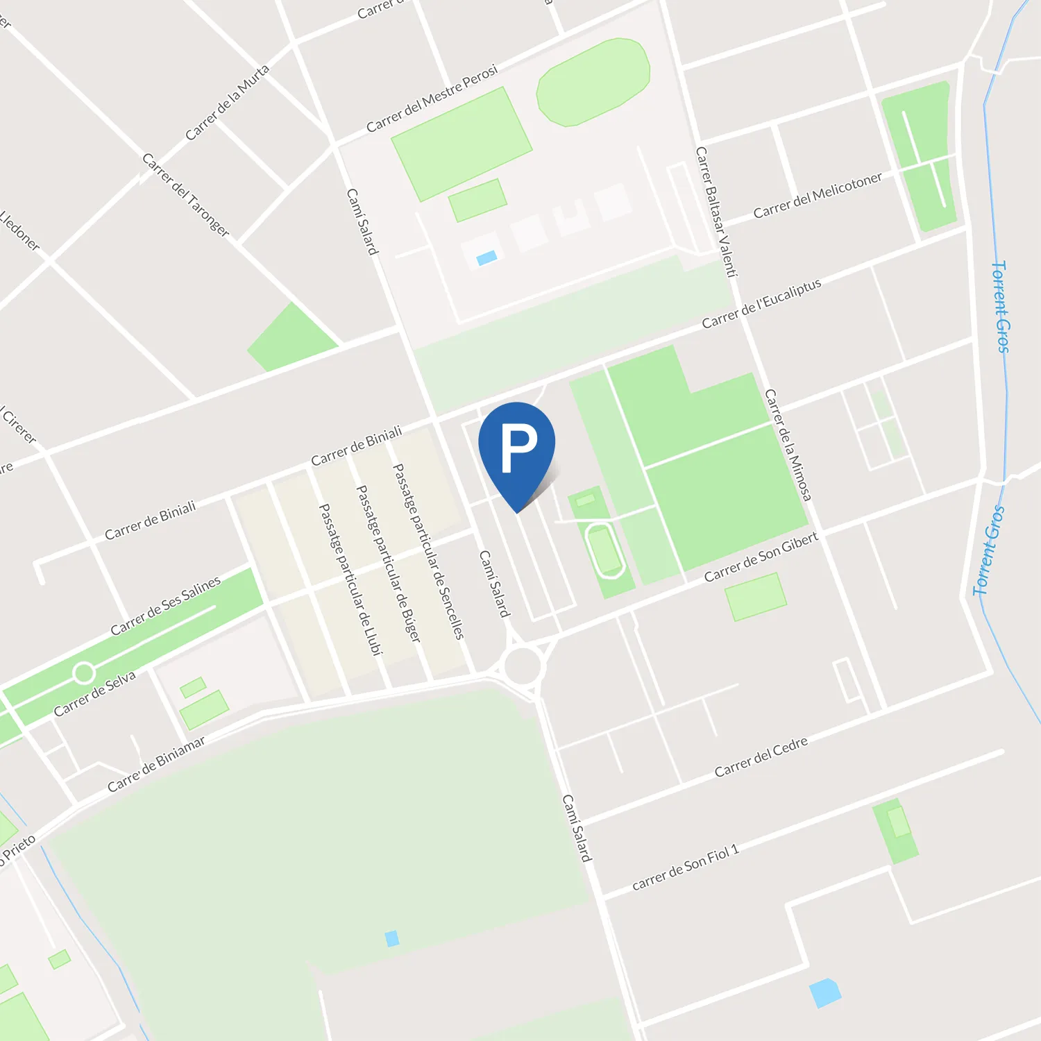 Umgebungskarte Parking Son Gibert