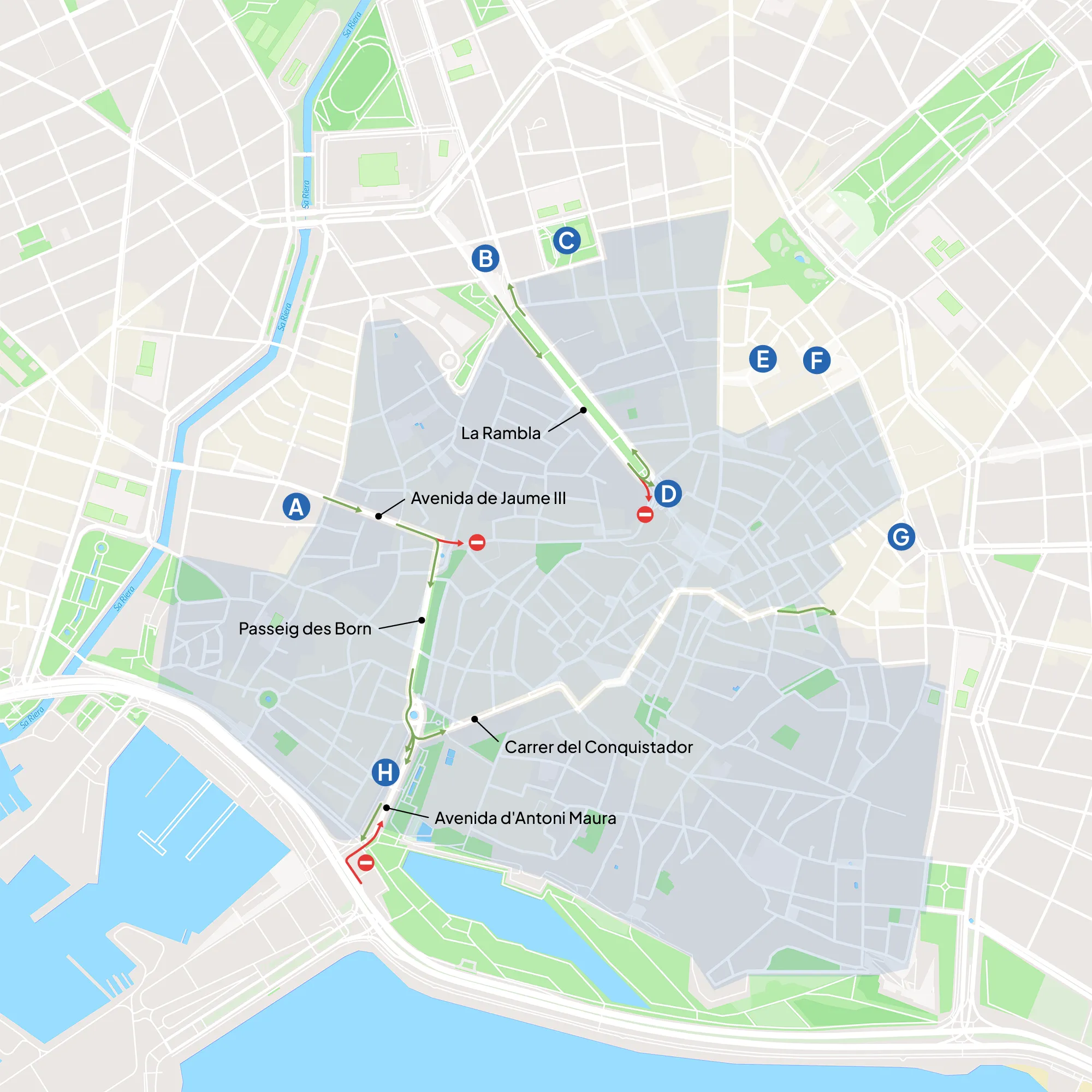 Karte ACIRE-Zonen Palma