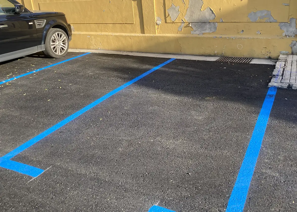 Blau markierte ORA-Zone in Palma