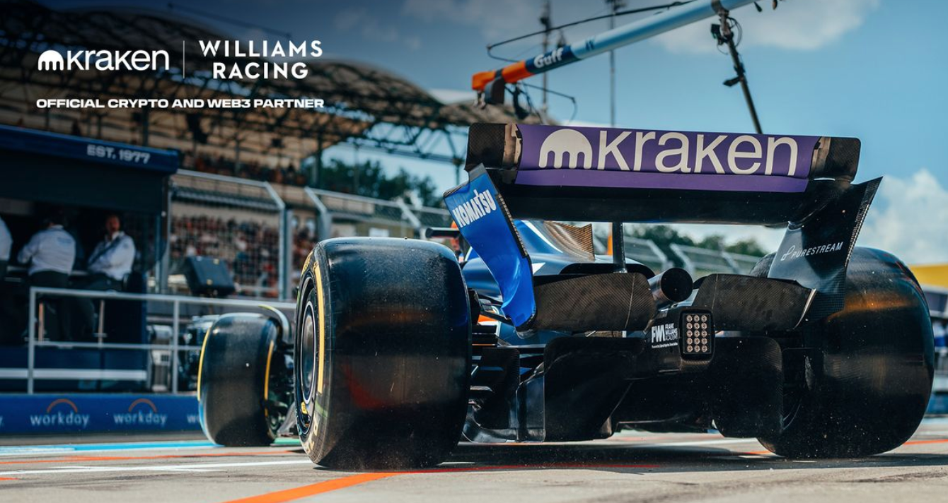 Kraken, williams racing, f1 sponsorship, crypto