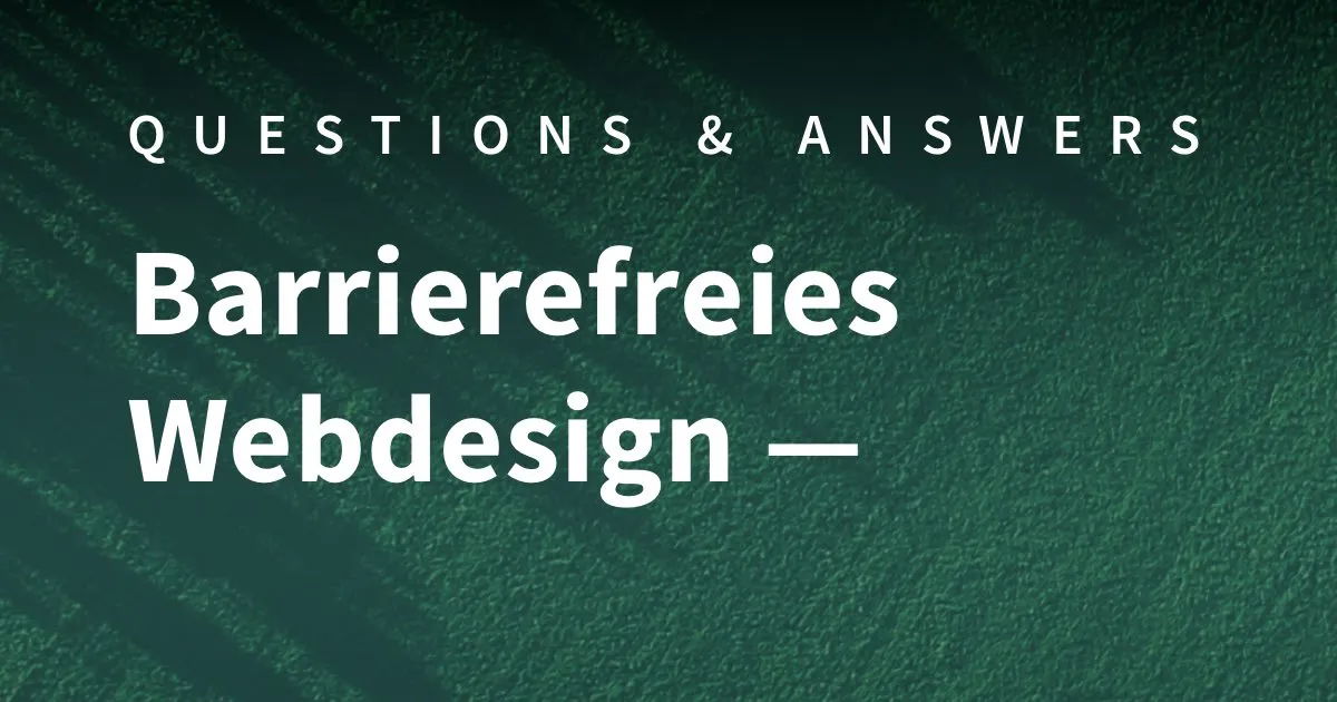 Web Design und Barrierefreiheit – Layout-Tipps