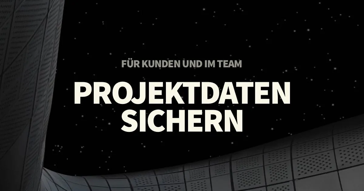 Kunden und Projektdaten richtig sichern - Backup Empfehlung für Webdesigner