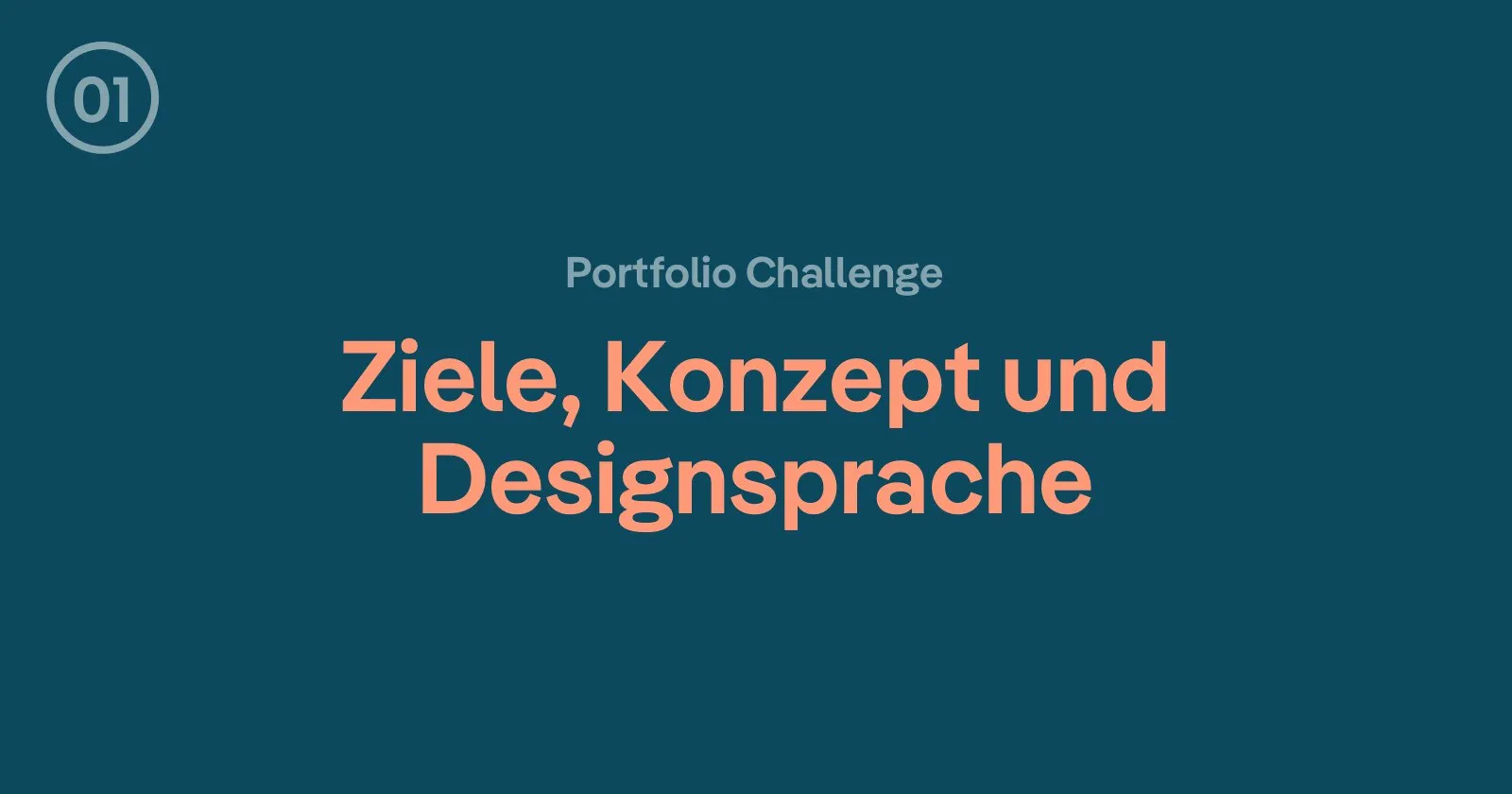 Webdesign Portfolio: Ziele, Konzept und Designsprache definieren