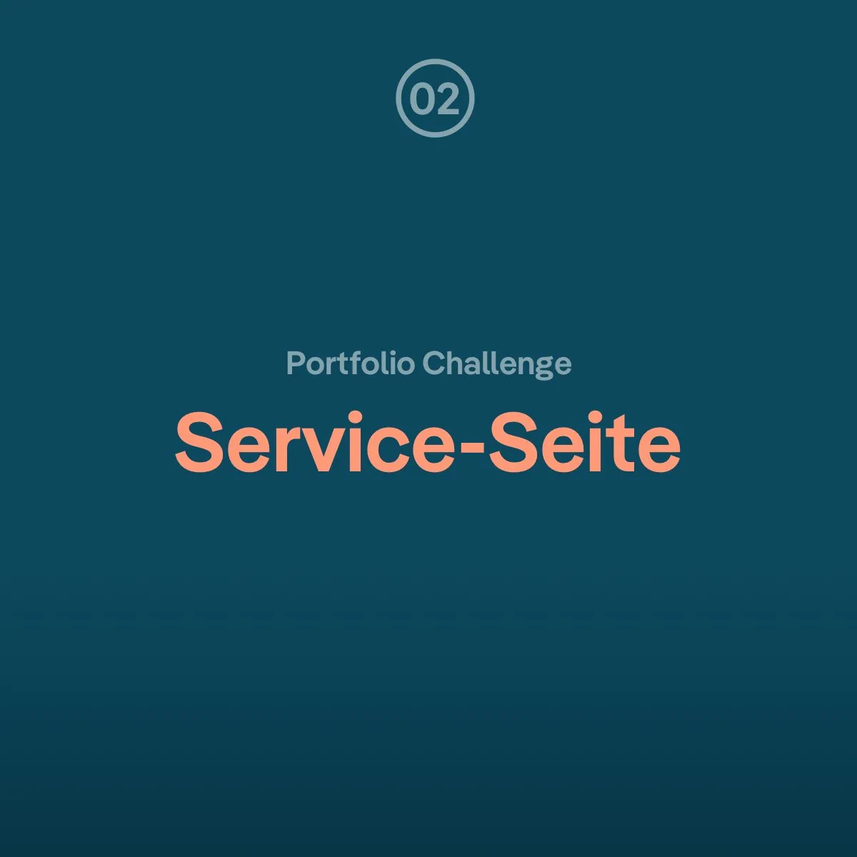 Webdesign Portfolio Challenge: Die Service-Seite