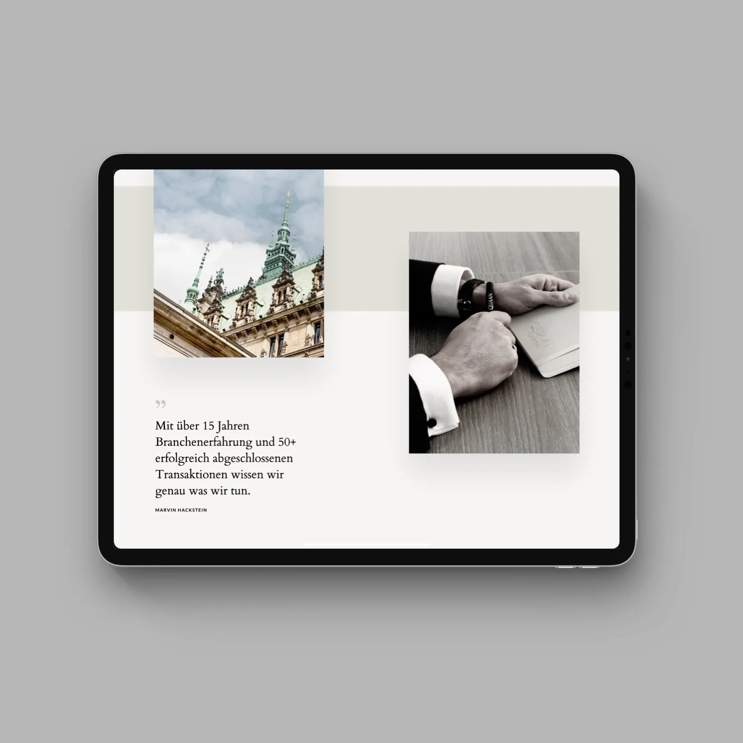 QUAAN Capital Website Relaunch in Webflow