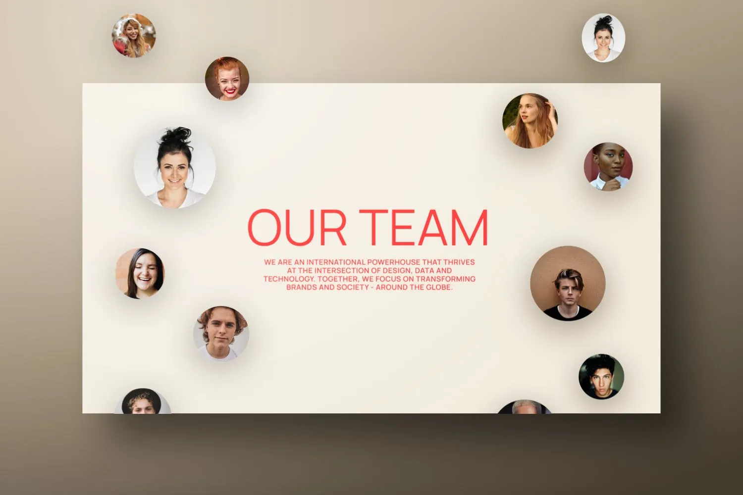 Agentur Teamseite Scroll-Animation