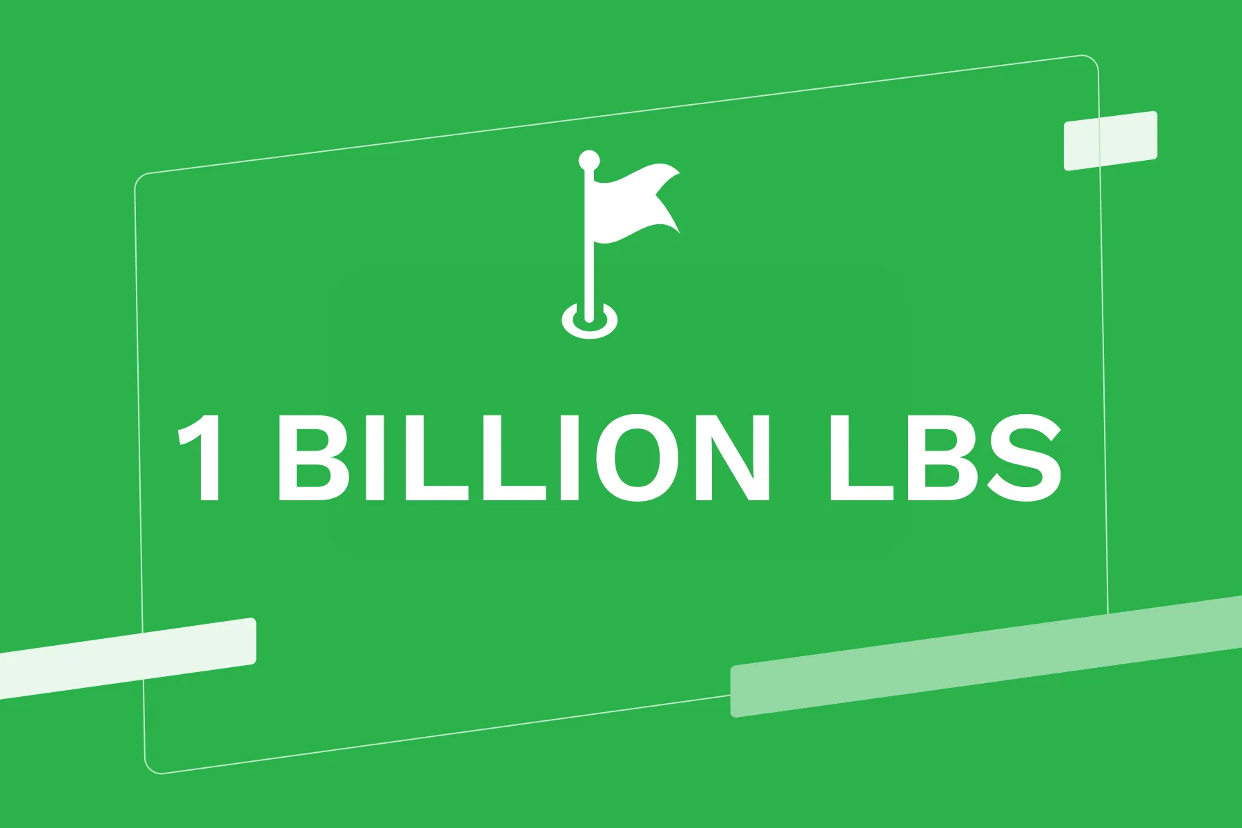 1 billion pounds of excess inventory sold through Spoiler Alert all-time