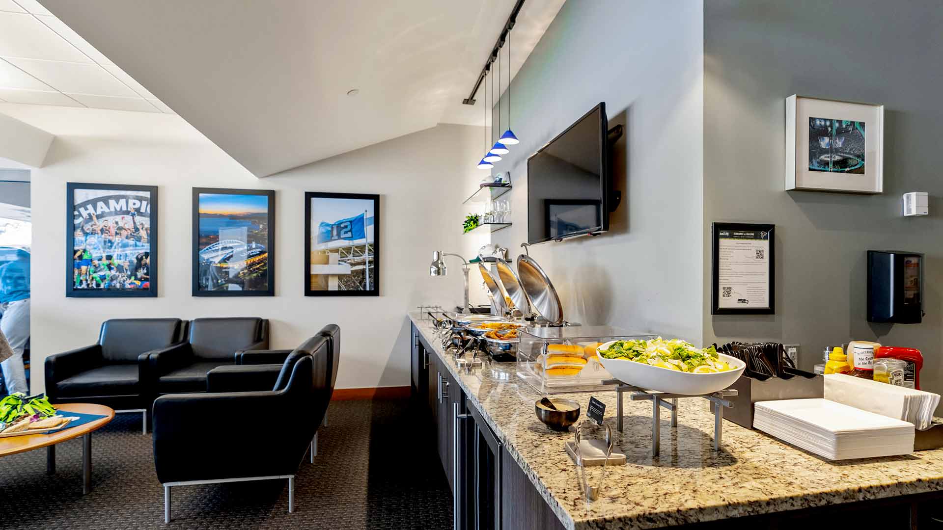 A suite at Lumen Field 