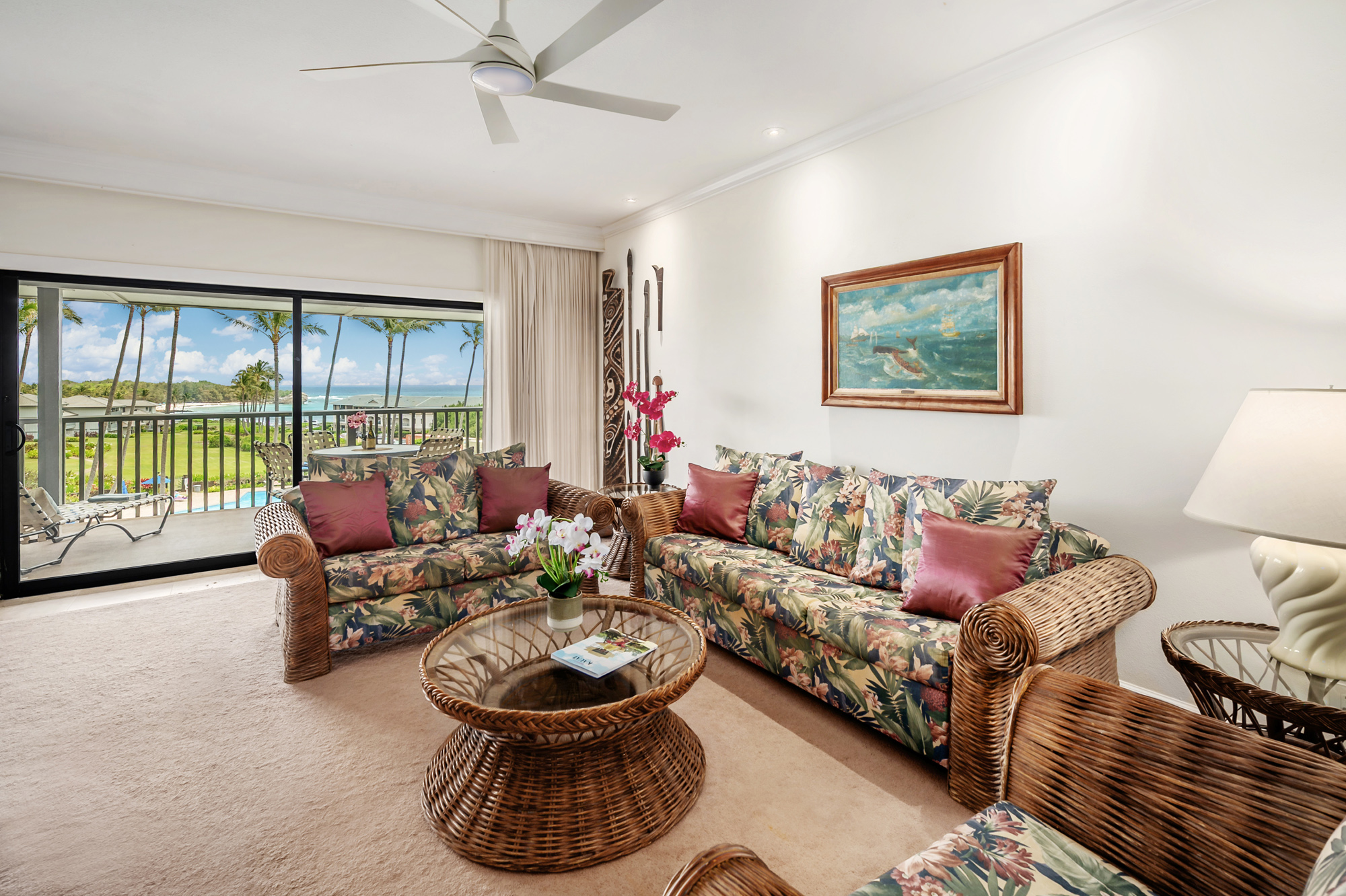 2 Bed/2 Bath Poipu Condo with Sweeping Ocean Views for Sale