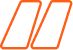 Orange double quotation marks symbol.