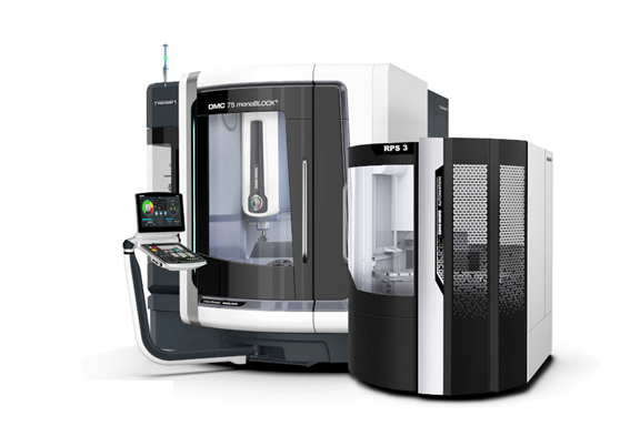 Five-axis machining center and pallet system of the type OMW runs across its two facilities