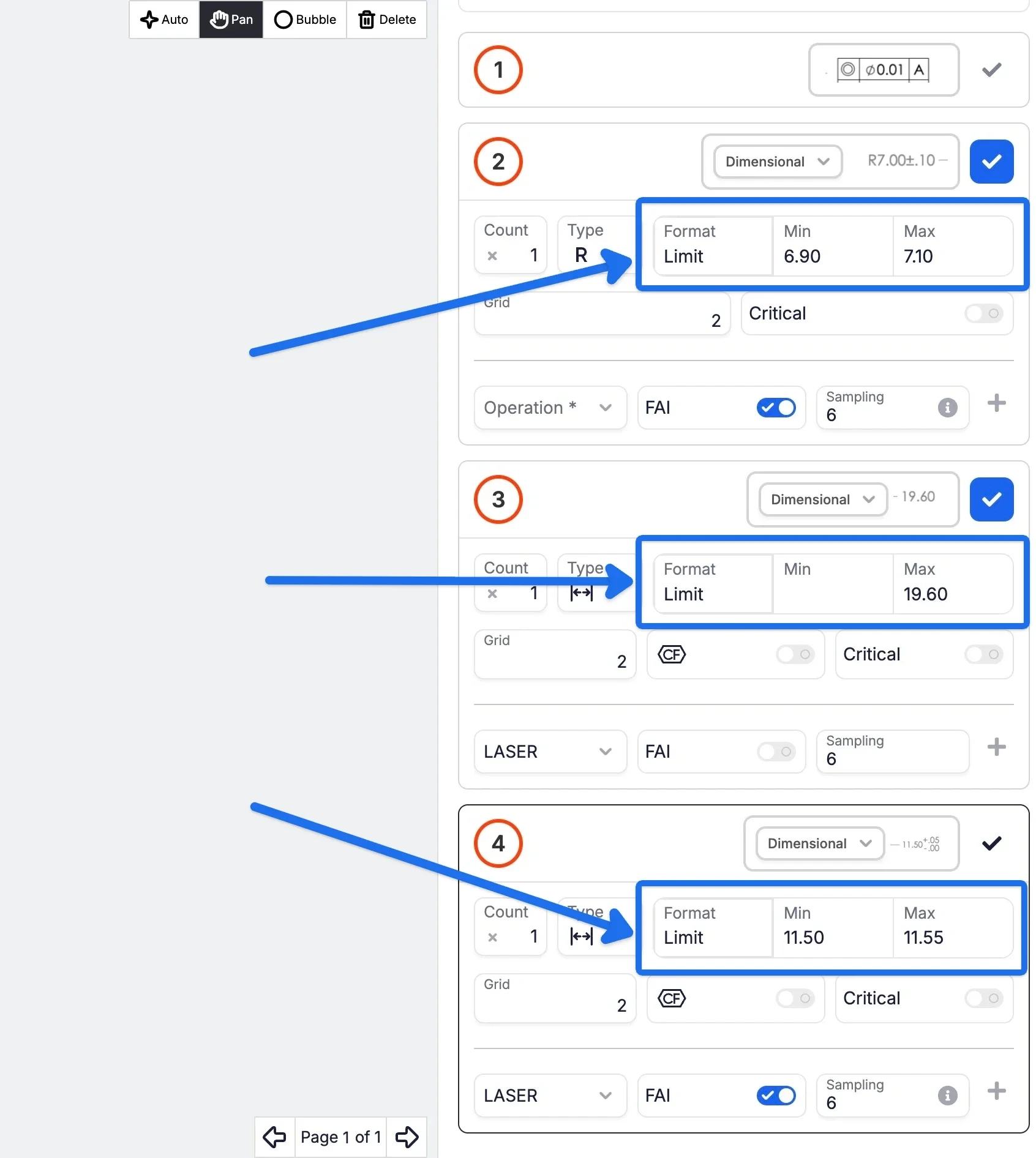  In Process Tracking - Trailing Zeros and More Tolerance Types