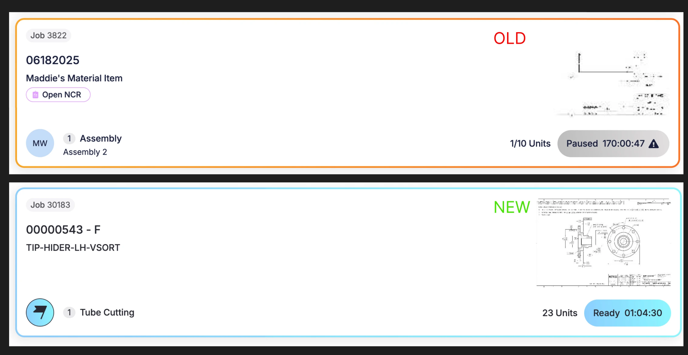 Job Tracking Improvements
