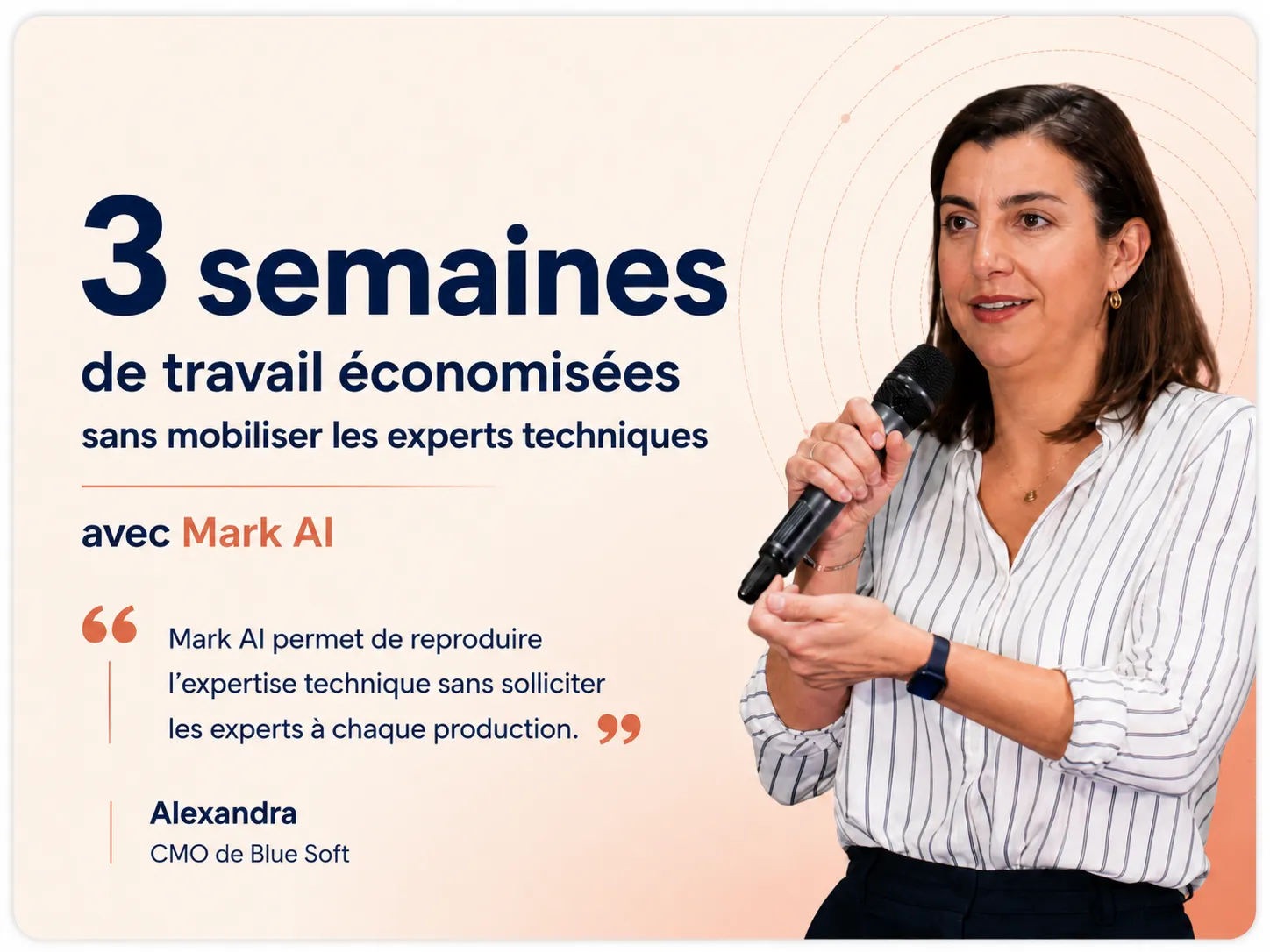 Témoignage Blue Soft — résultats obtenus avec la base de connaissances Mark AI