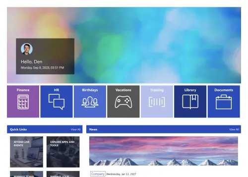 HR 4 – SharePoint HR Intranet Template: Streamline news, policies, training, events, and workflows now.