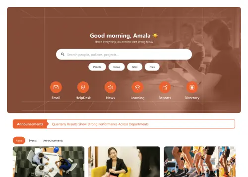 Everyday Home - Company Intranet Template: The central hub for your modern digital workplace needs.